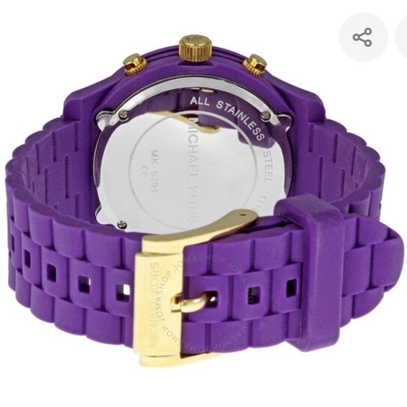 MICHAEL KORS, Chronograph Quartz Purple Dial Ladies Watch, MK5294 - Picture 3 of 13